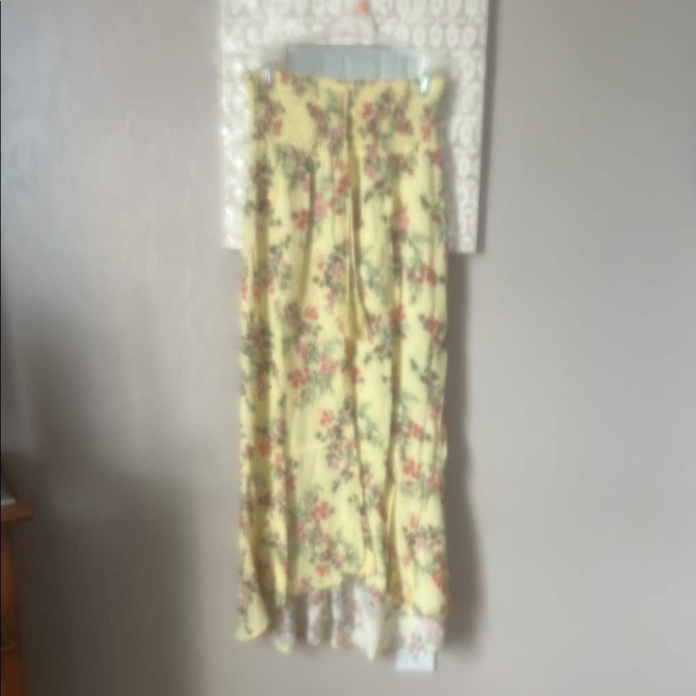 Floral Yellow Skirt